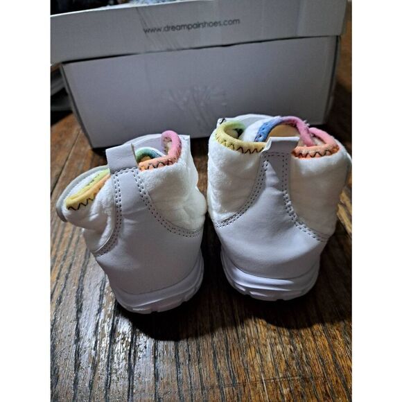 New Toddler Size 7 Soft Fleece Hook Loop Rubber Sole Ankle Boots Booties NWT - Picture 3 of 5